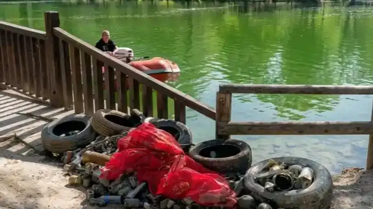 Malatya Büyükşehir ekipleri Orduzu Göleti ve çevresini temizledi