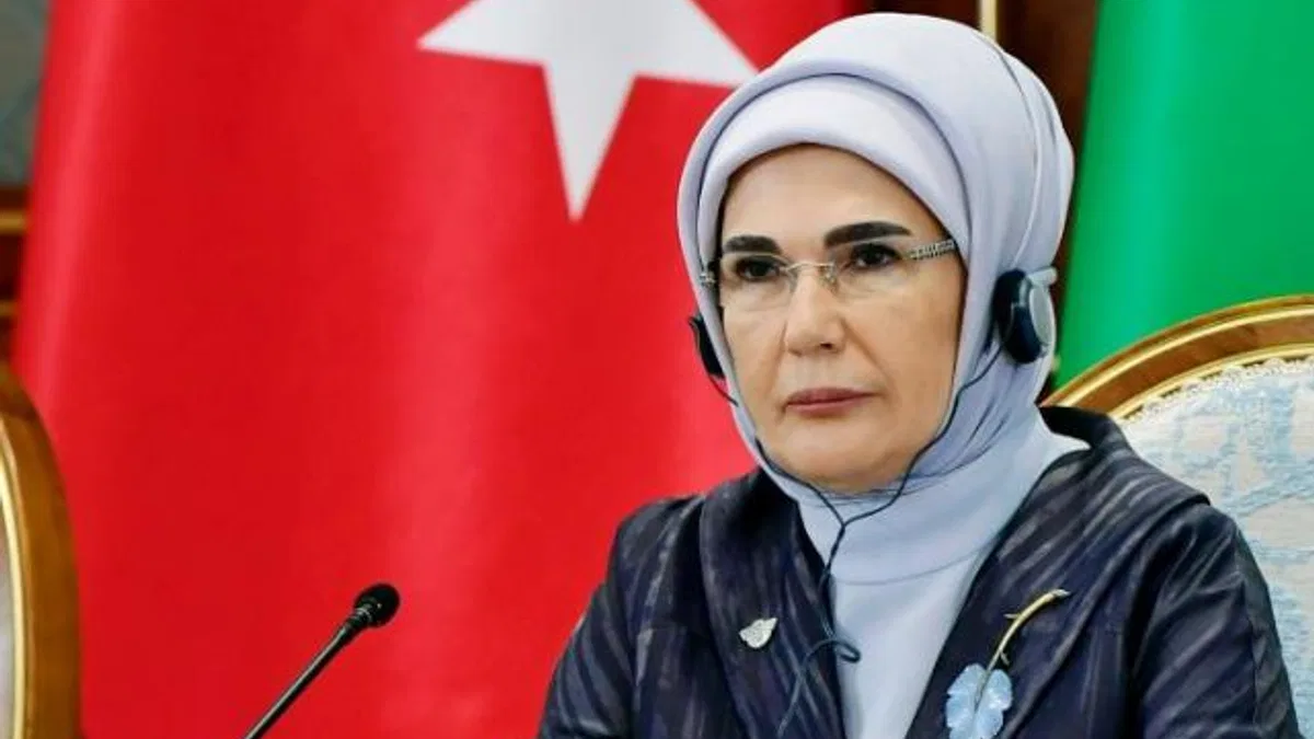 Emine Erdoğan'dan dünyaya çağrı... 'Filistin için tek yürek' toplantısı