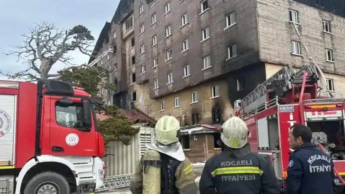 Kocaeli İtfaiyesi, Bolu'daki yangında aktif görev aldı
