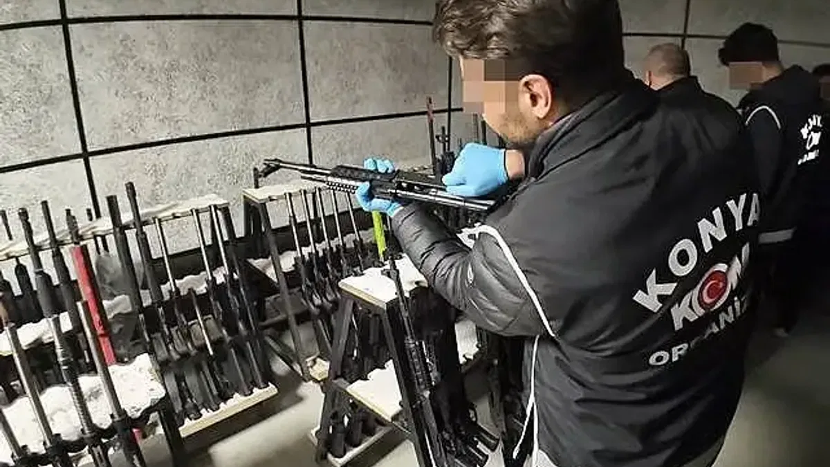 Konya'da dev silah operasyonu: 11 gözaltı