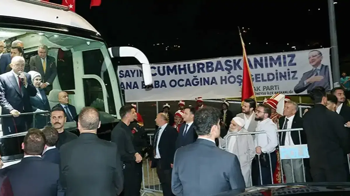 Cumhurbaşkanı Erdoğan baba ocağı Rize’de