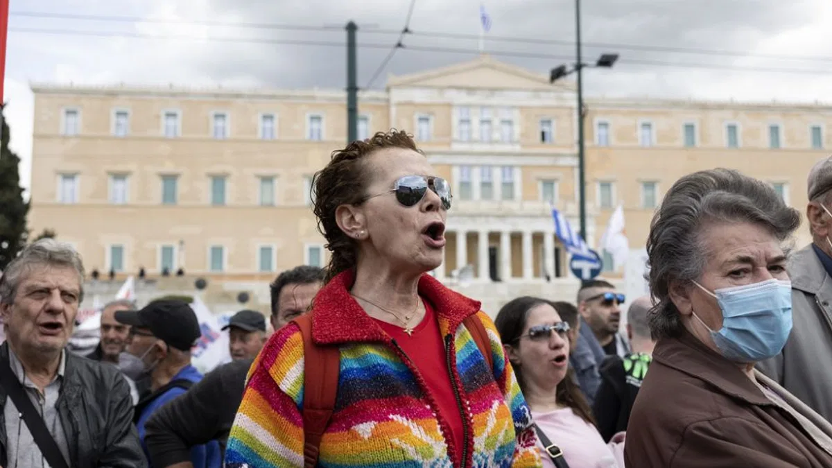 Protesters in Greece demand justice for victims of February's deadly train crash