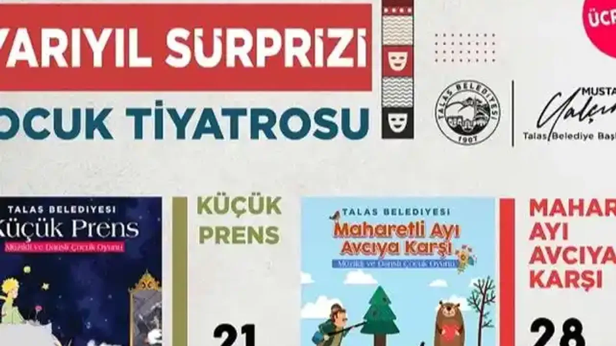 Kayseri Talas'ta çocuklara yarıyıl sürprizi