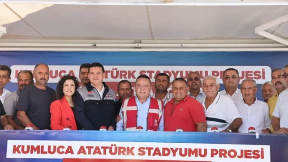 Kumluca Atatürk Stadyumu'nun temeli atıldı