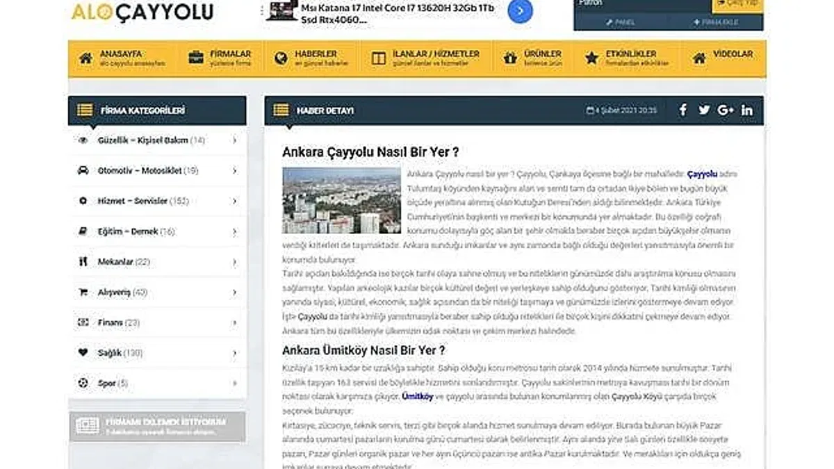 Konya'dan Ankara Çayyolu'na Gidenler İçin Kapsamlı Bir Yaşam Rehberi