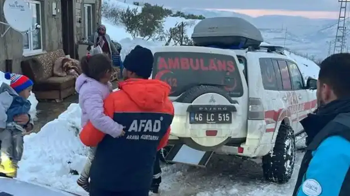 AFAD koordinasyonunda Onikişubat’ta zorlu kış şartlarında hayati müdahale