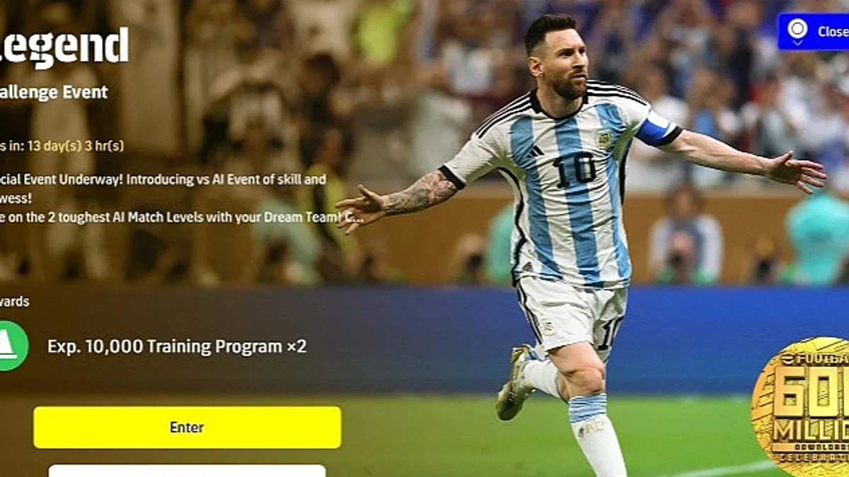 eFootball™ 2023 dünya çapında 600 milyon indirmeyi aştı!