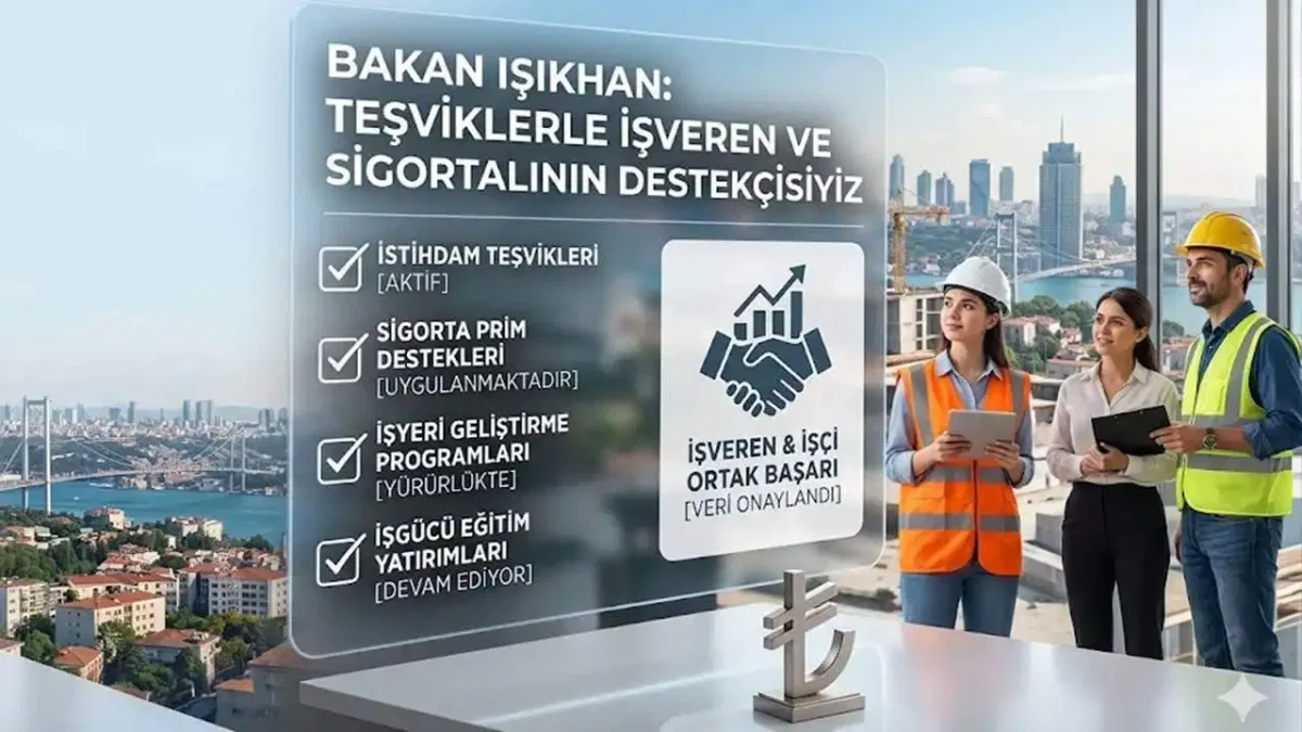 'Teşviklerle işveren ve sigortalının destekçisiyiz'