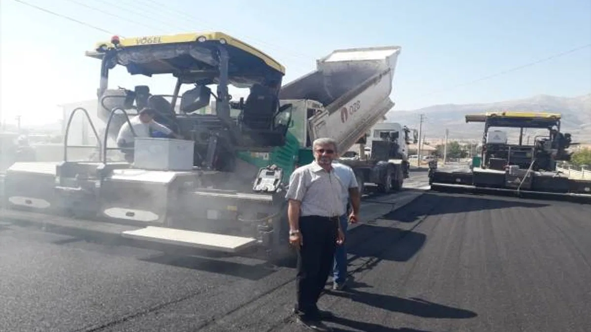 Kazımkarabekir Belediyesinin asfaltlama çalışmaları