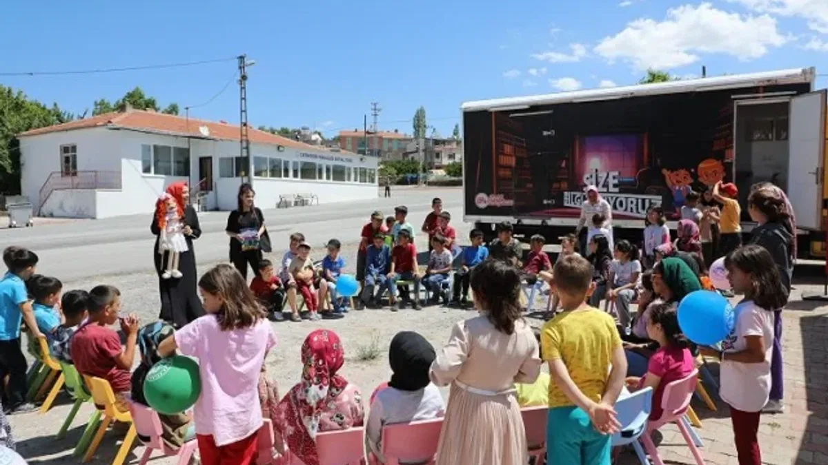 Kayseri Talas'tan gezici kütüphane