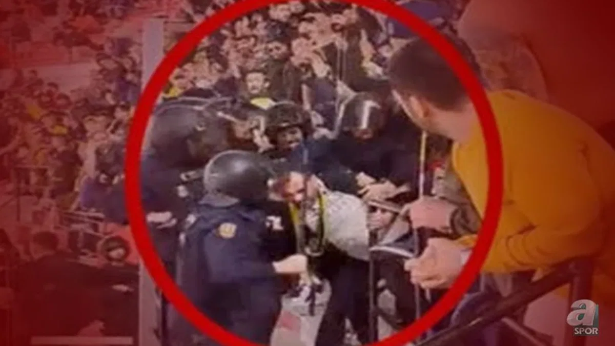 Sevilla Fenerbahçe maçında polislerde taraftara çirkin saldırı!
