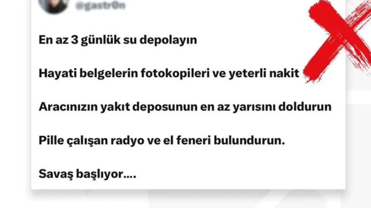 DMM'den 'Savaş başlayacak' iddialarına yalanlama