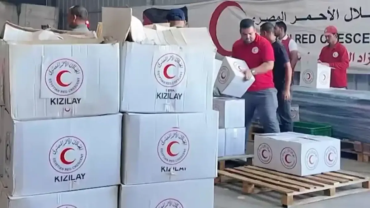 Türk Kızılayı, Gazze'de insani yardımlarını sürdürüyor