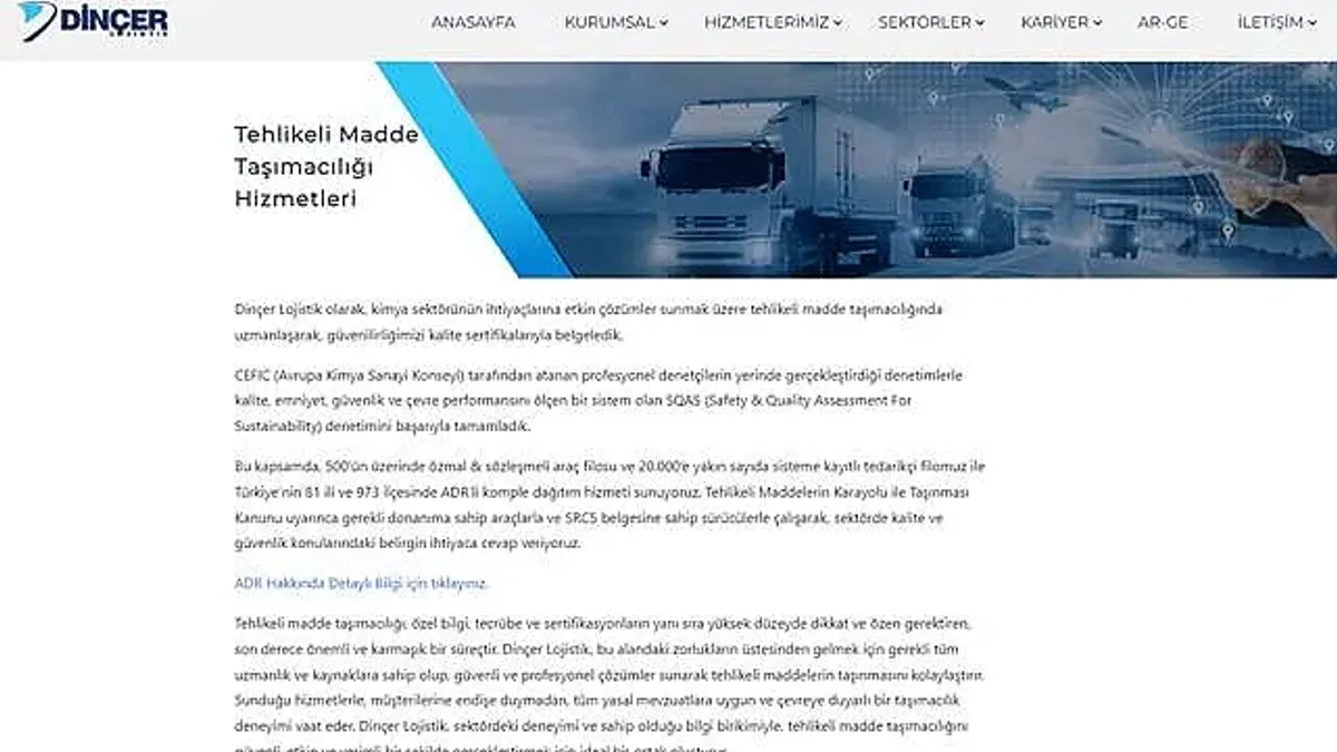 Tehlikeli Madde Lojistiği