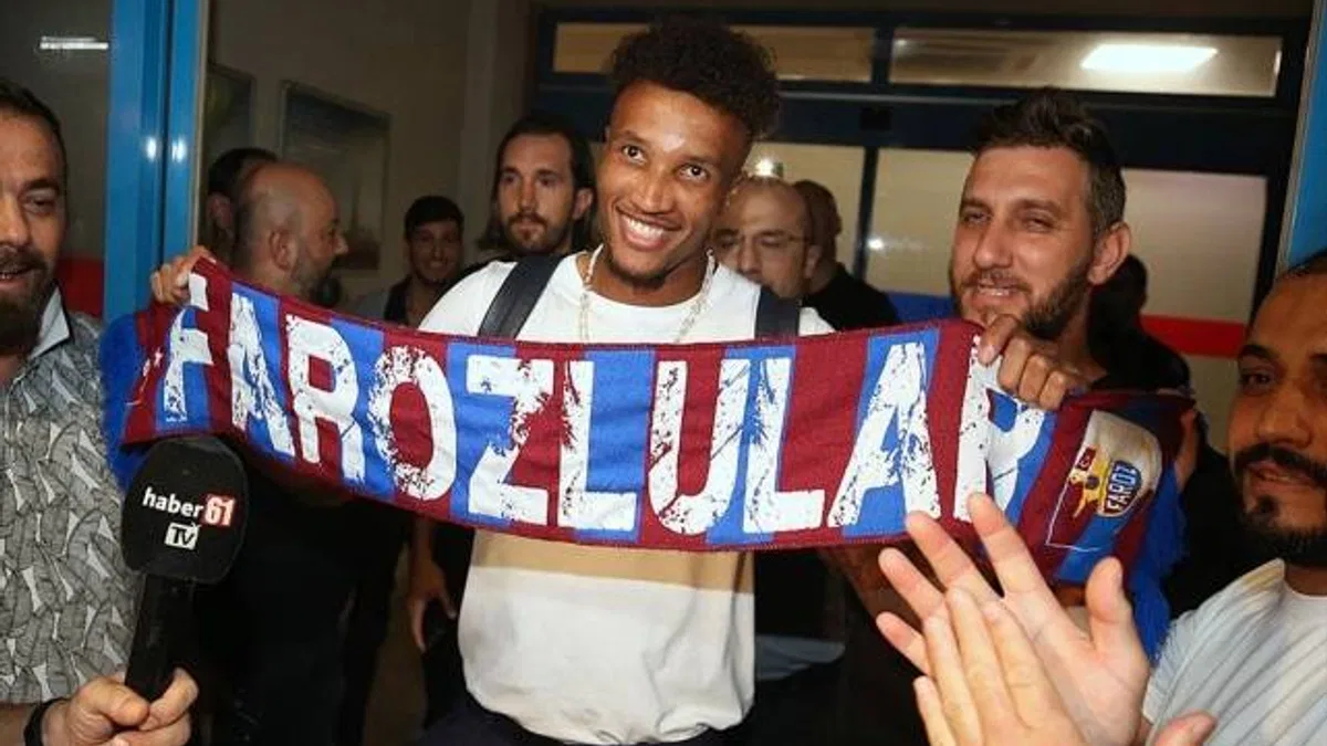 Trabzonspor'un transfer görüşmesi yaptığı Gbamin, Trabzon'a geldi