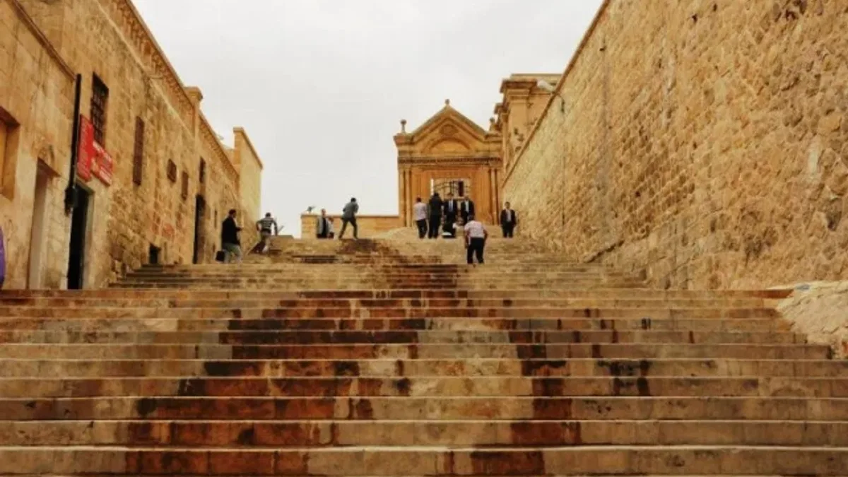 Mardin merdivenleri sanata dönüştü