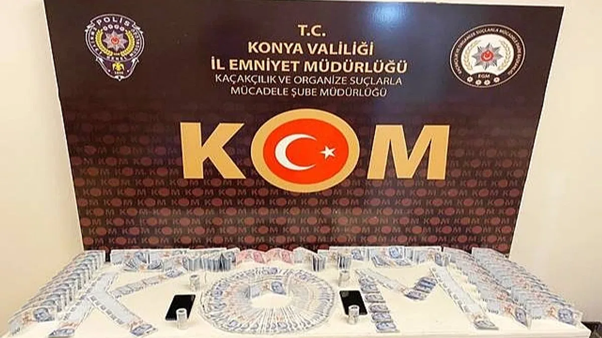 Konya'da kalpazan operasyonu