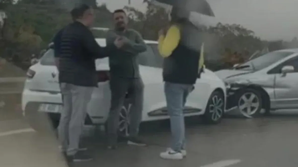 Şiddetli yağmur Bursa'da trafik kazasını beraberinde getirdi