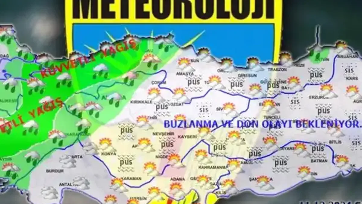 Meteoroloji kuvvetli yağış için hangi illeri uyardı? İşte havanın 11 Aralık raporu...