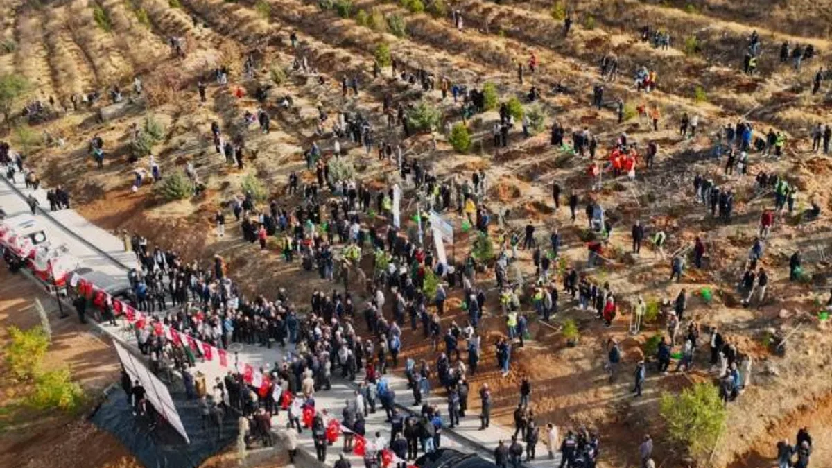 Malatya'da deprem şehitleri hatıra ormanı yenileniyor