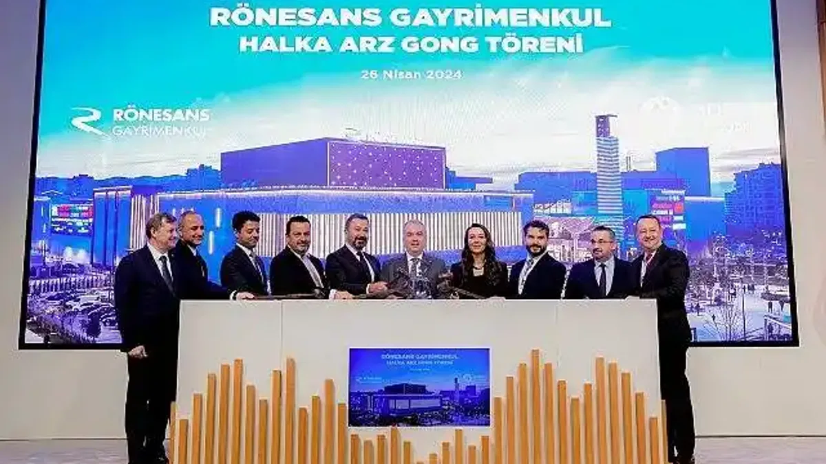 Borsa İstanbul'da gong Rönesans Gayrimenkul Yatırım için çaldı