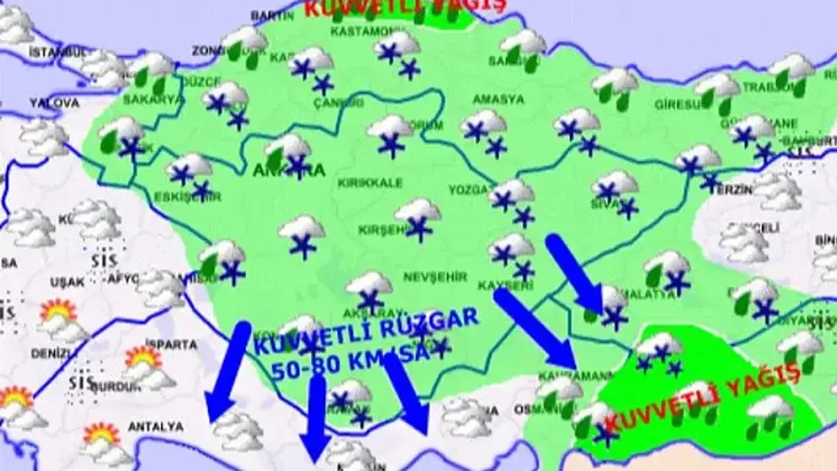 Meteoroloji'den kuvvetli kar uyarısı