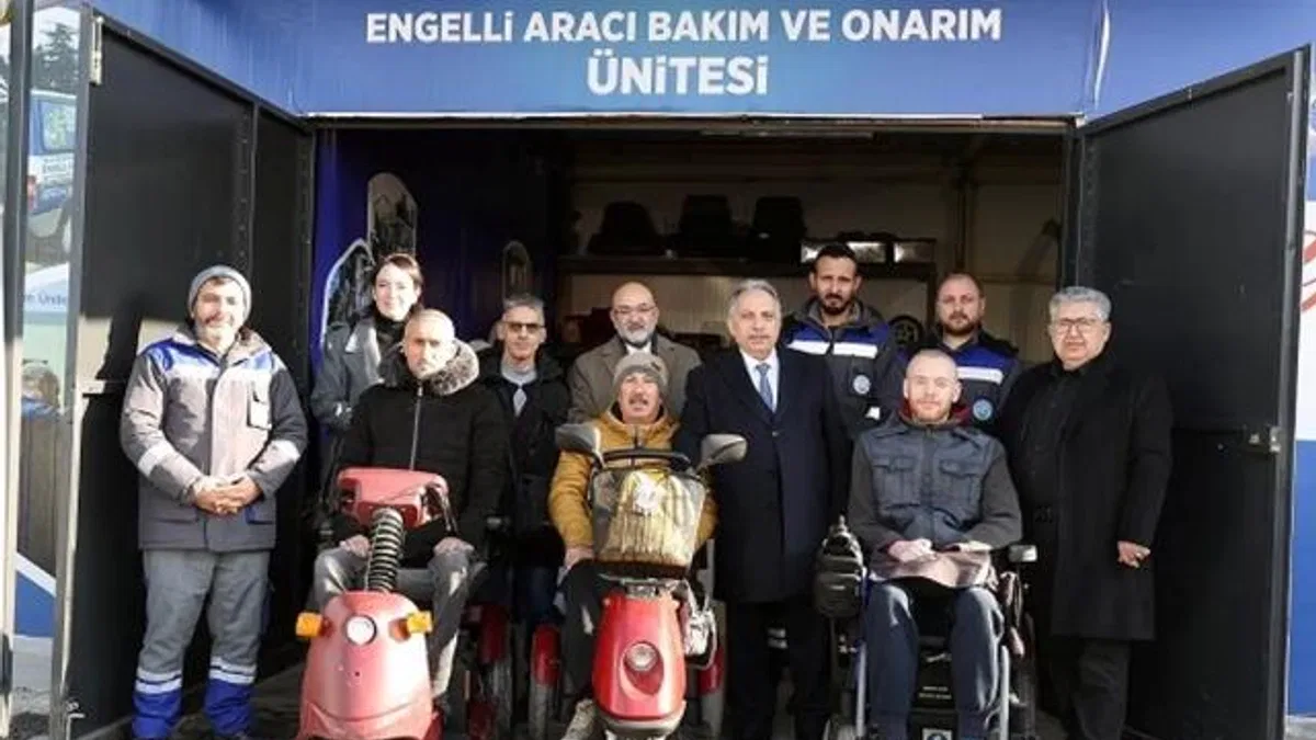 Kayseri Talas'tan engelli araçlarına onarım