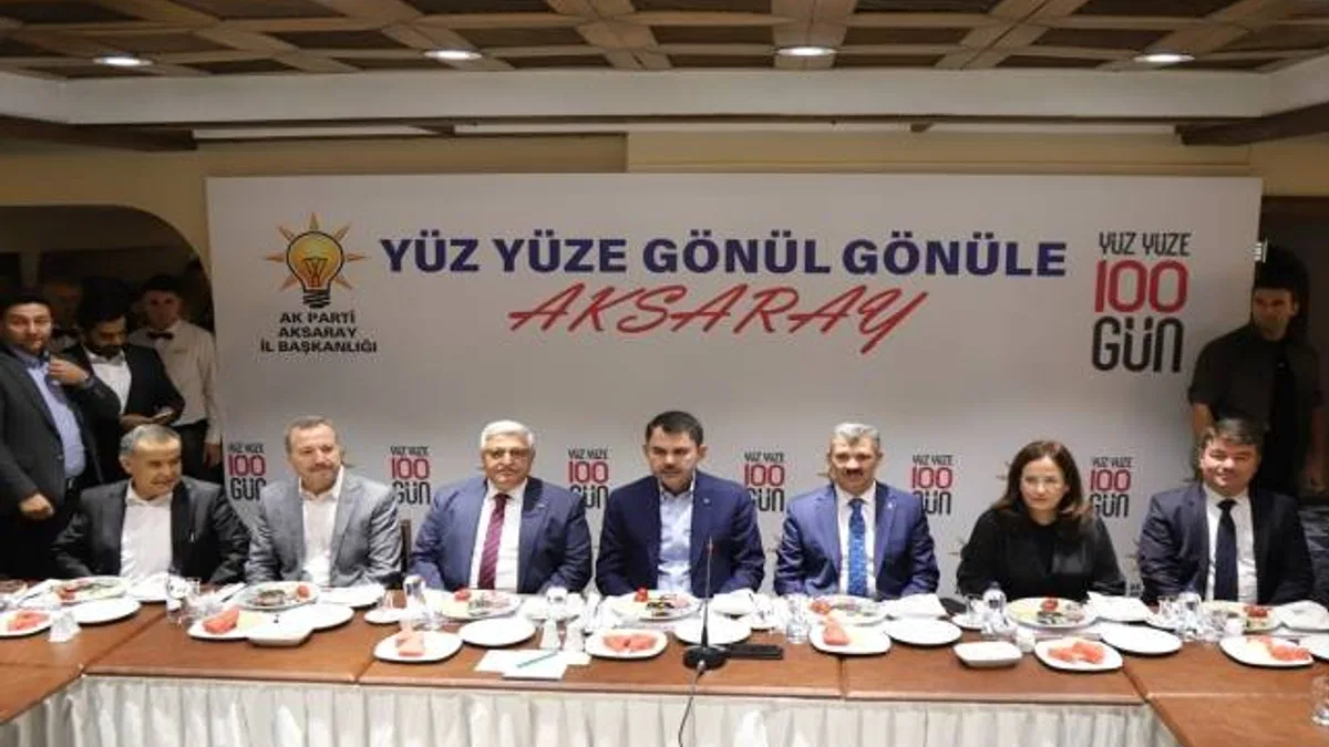 Bakan Murat Kurum "Yüz Yüze Gönül Gönüle Aksaray" programında konuştu:
