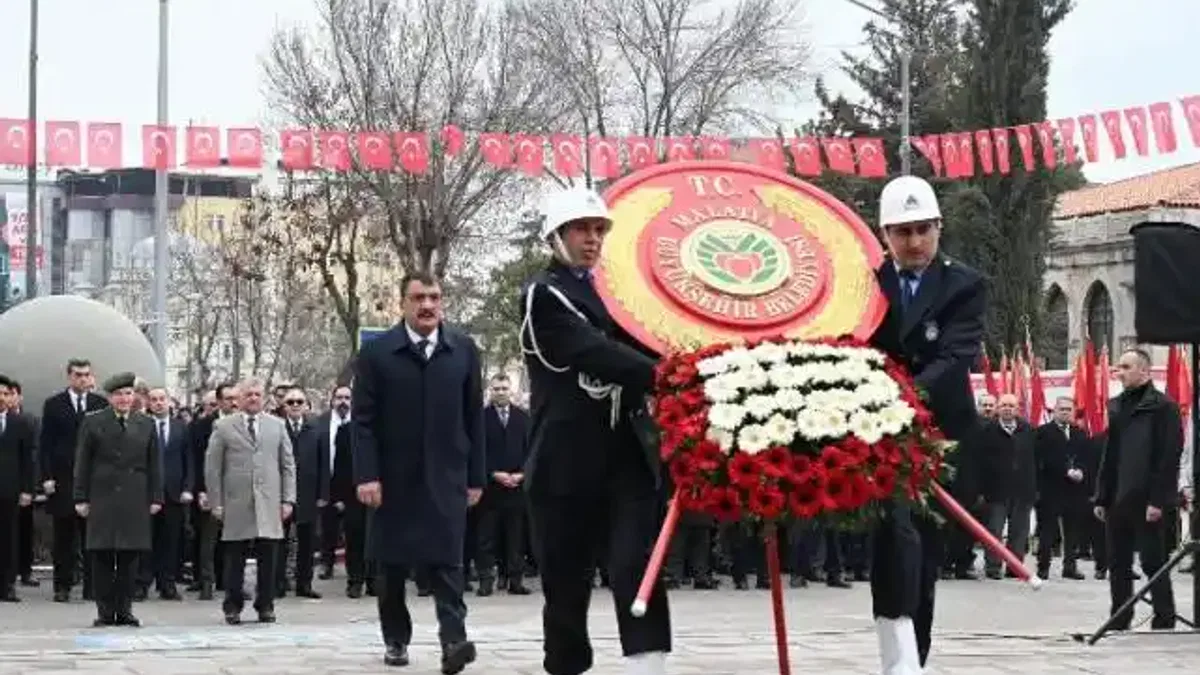 Atatürk’ün Malatya’ya gelişinin 93. yılı için tören yapıldı