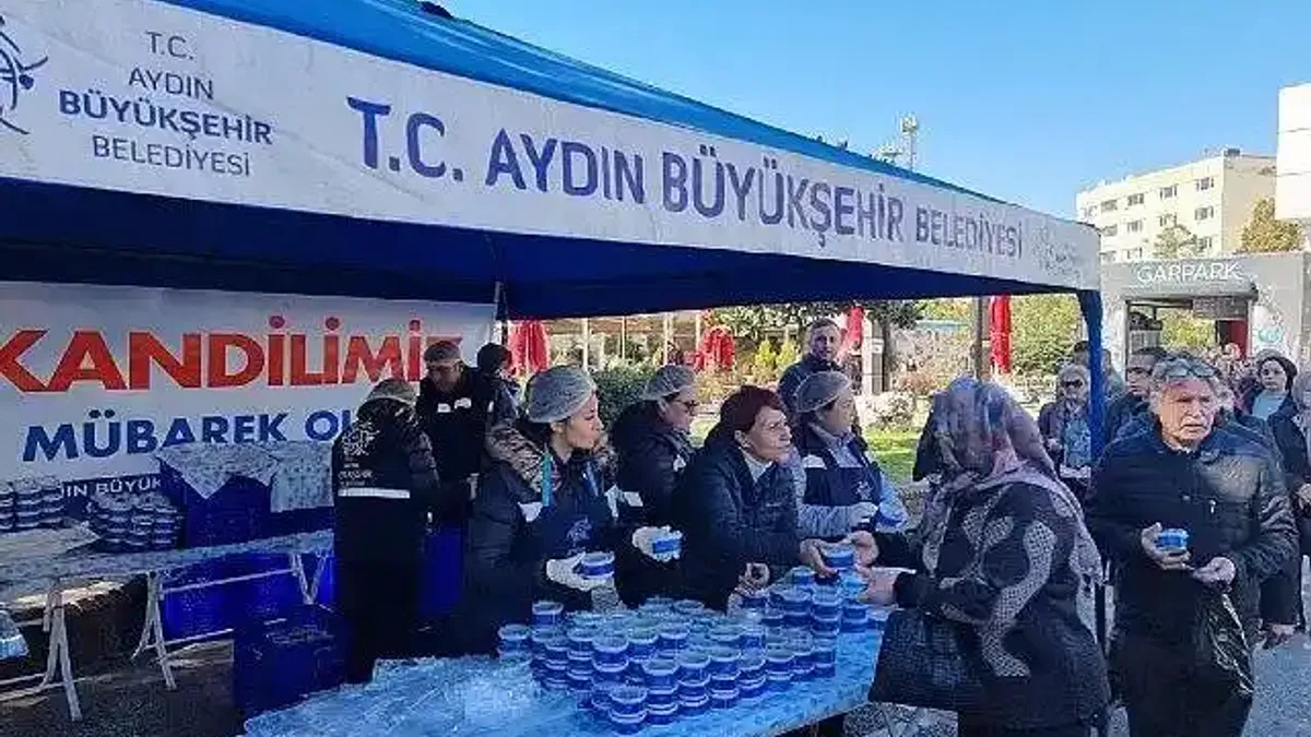 Aydın Büyükşehir Belediyesi'nden Miraç Kandili'nde Helva Hayrı