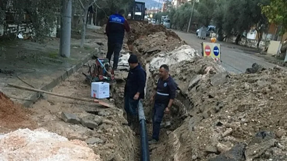 Muğla Yatağan'da içme suyu çalışmaları sürüyor