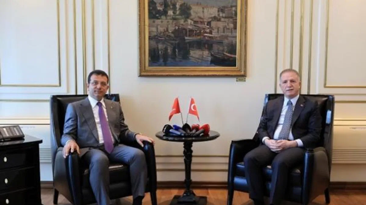 Vali Gül'den İmamoğlu'na tebrik ziyareti
