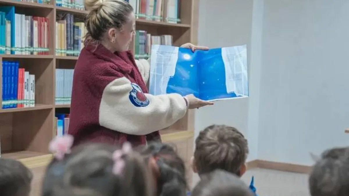 Ankara Keçiören'de minik öğrenciler kütüphane atmosferini yaşadı
