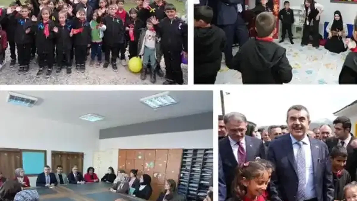 Bakan Tekin, Van'da ilkokul öğrencileriyle buluştu