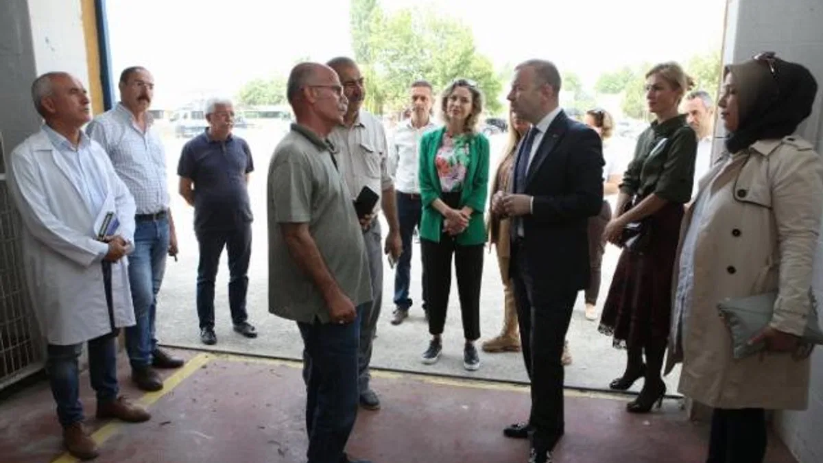 Nilüfer Kaymakamı Süzen'den Kurban Bayramı hazırlıklarına inceleme