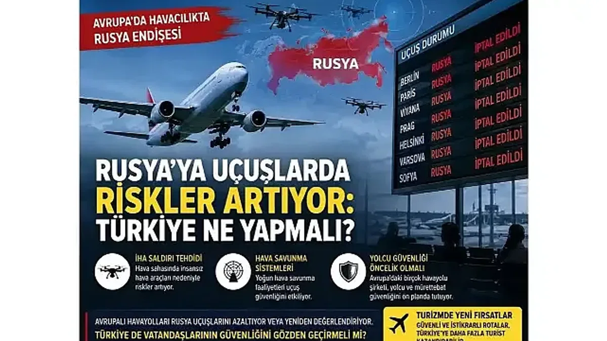 Rusya'ya yapılan uçuşlar giderek daha riskli hale geliyor: Türkiye, vatandaşlarının güvenliği için hava taşımacılığı politikasını yeniden gözden geçirmeli mi?