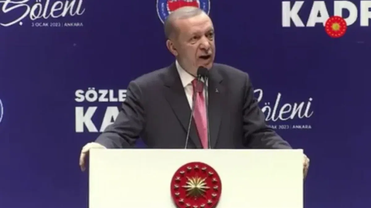 Cumhurbaşkanı Erdoğan zam oranını 'kadro şöleni'nde açıkladı