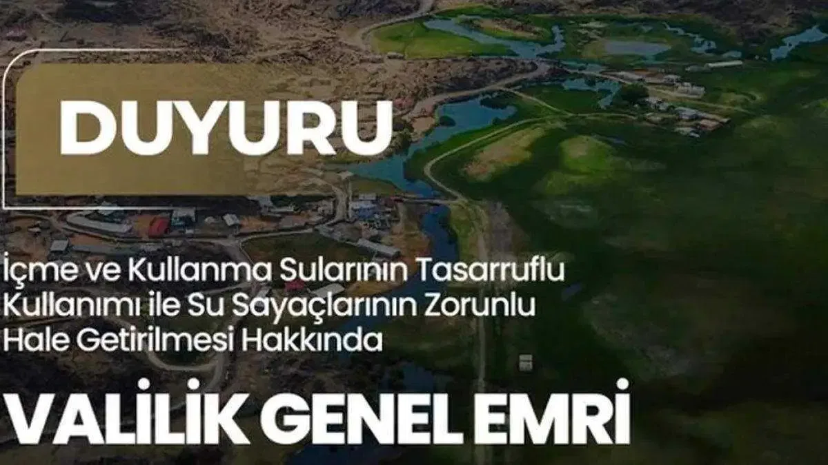 Iğdır'da su tasarrufu için yeni dönem... Su sayacı zorunlu hale getirildi