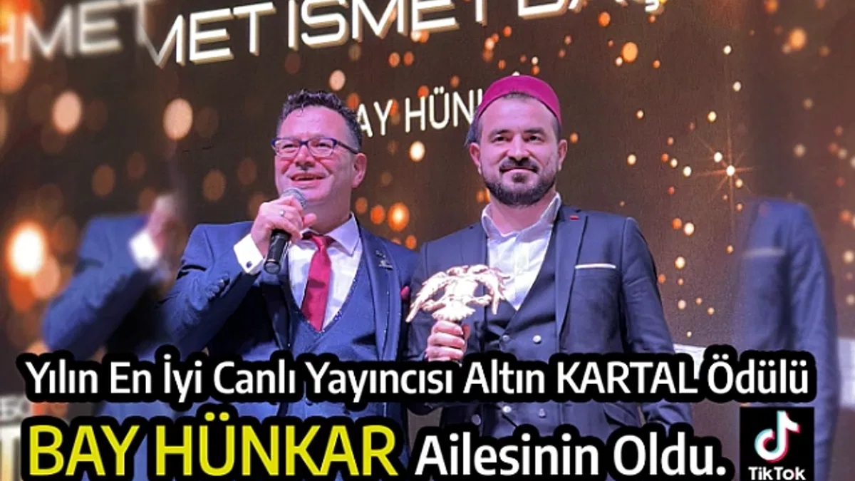 Bay Hünkar’a ‘’Altın Kartal’ ödülü