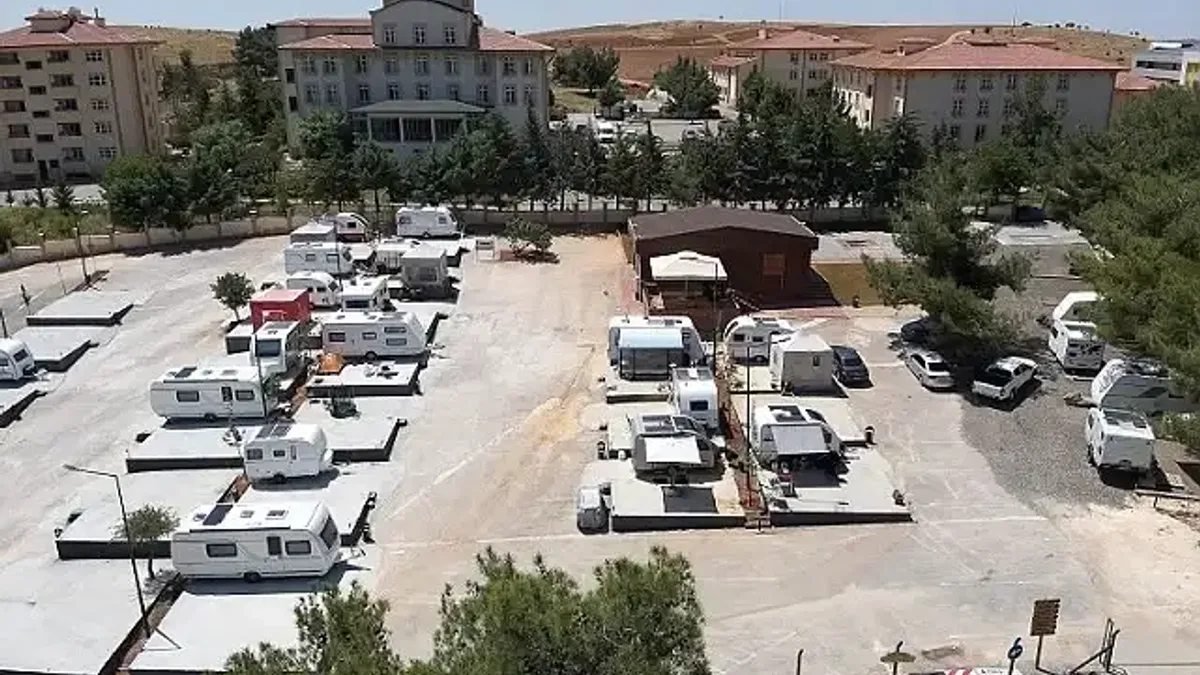 Gaziantep'te karavan konaklama alanı açıldı