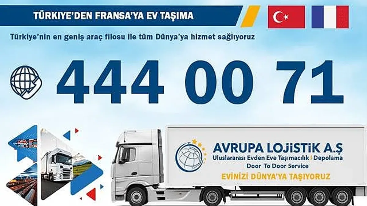 Türkiye’den Fransa’ya Ev Taşıma