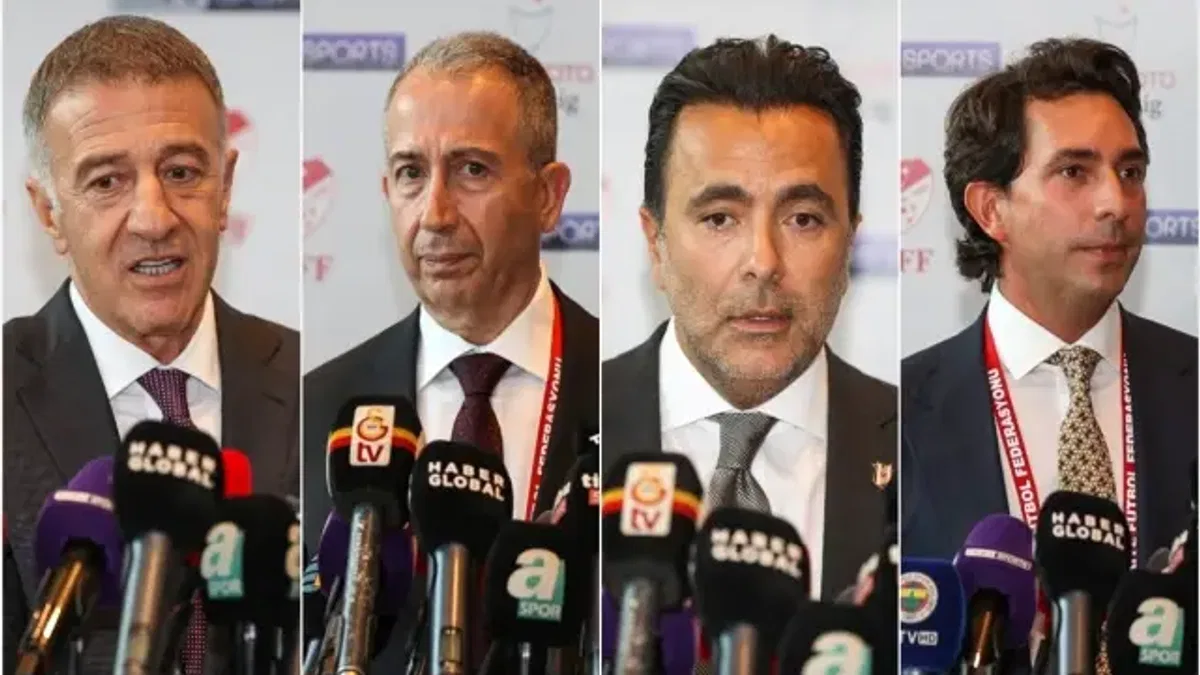Dört büyük takım yöneticileri Süper Lig'de fikstür çekimini değerlendirdi
