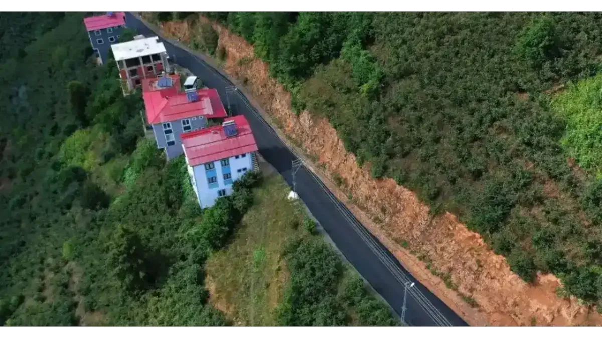 Ordu Mesudiye’de yol çalışmaları tamamlandı