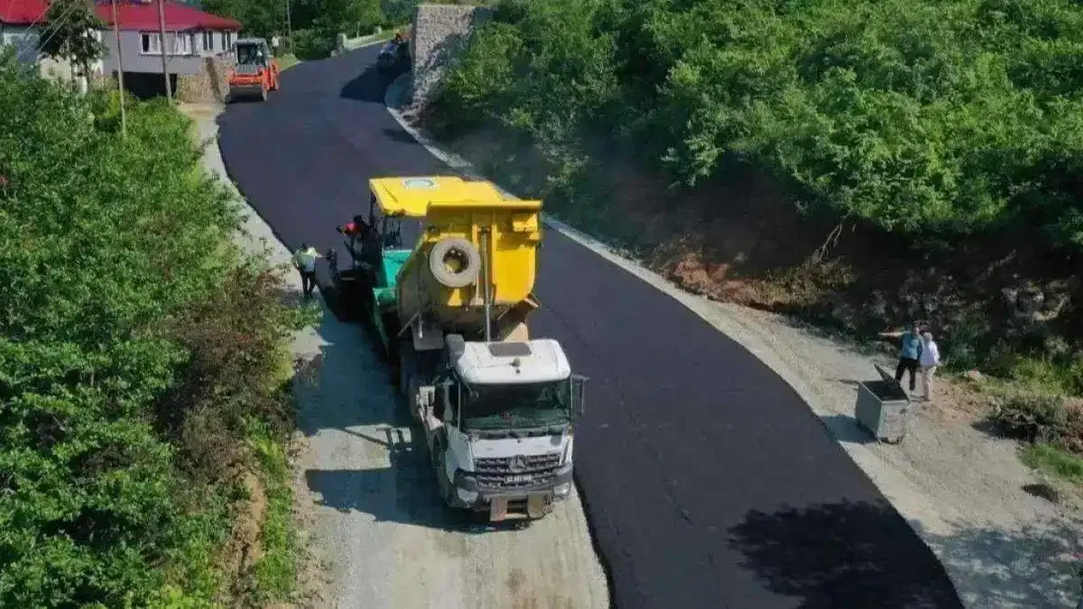 Ordu’da kırsal ulaşım yatırımları devam ediyor
