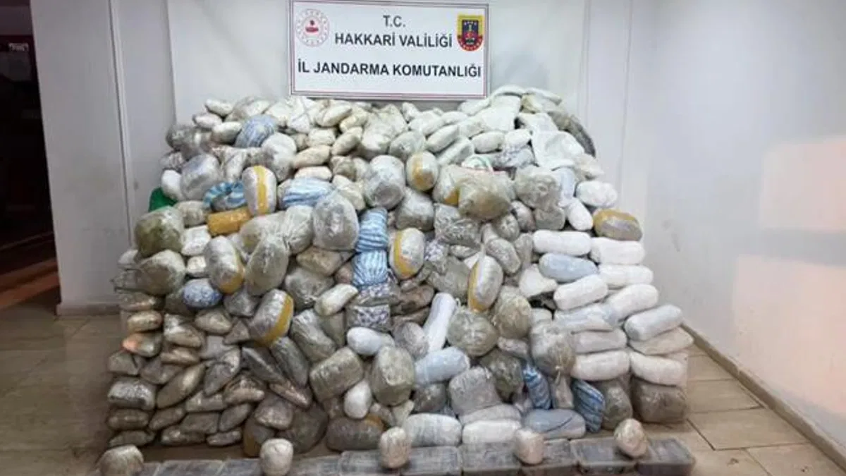Hakkari'de dev uyuşturucu operasyonu!