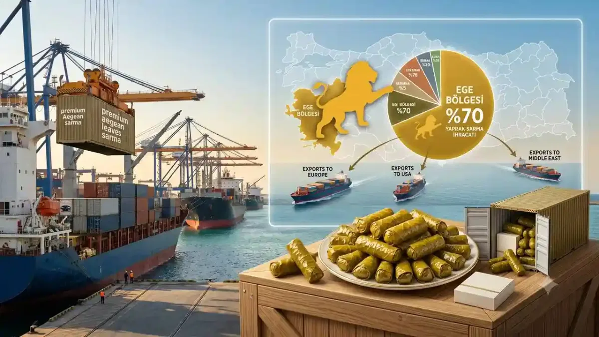 Yaprak sarma ihracatında aslan payı Ege'nin